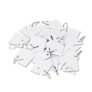 SecurIT® Replacement Slotted Key Cabinet Tags, 1 5-8 X 1 1-2, White, 20-pack freeshipping - TVN Wholesale